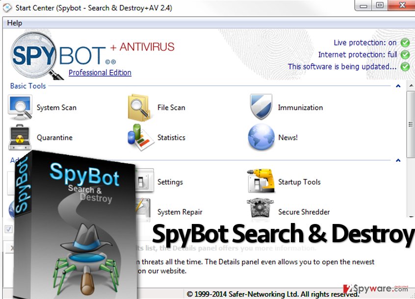 spybot search and destroy free 1.